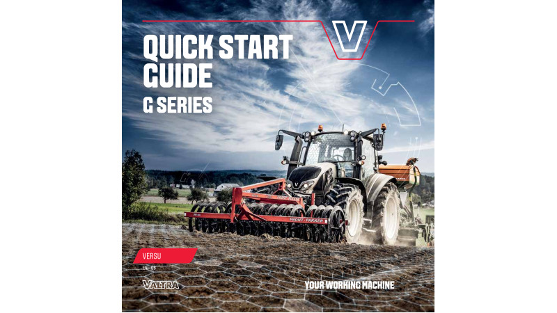 Quick start guide for G Series Versu models