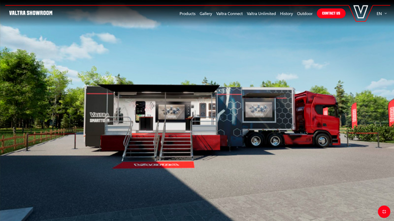 Valtra SmartTour truck in the Valtra Virtual Showroom